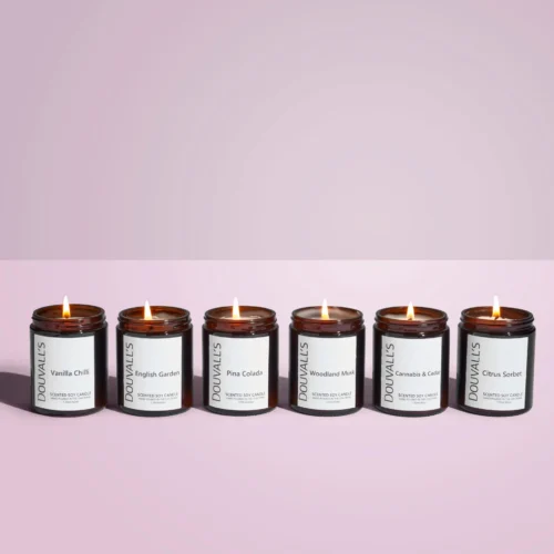 Eco Soy Wax Scented Candles 180g | Hand-Poured in England | Essential Oil Blends