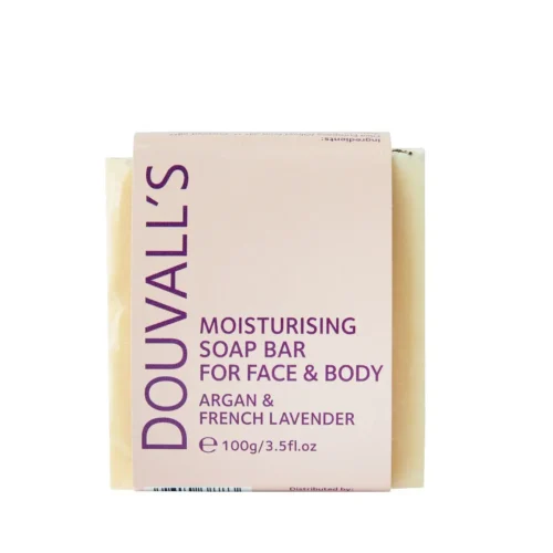 6744402_large.webp Douvall's Organic Argan & French Lavender Soap 100g - Nourishing, Ethical, and Eco-Friendly Skincare