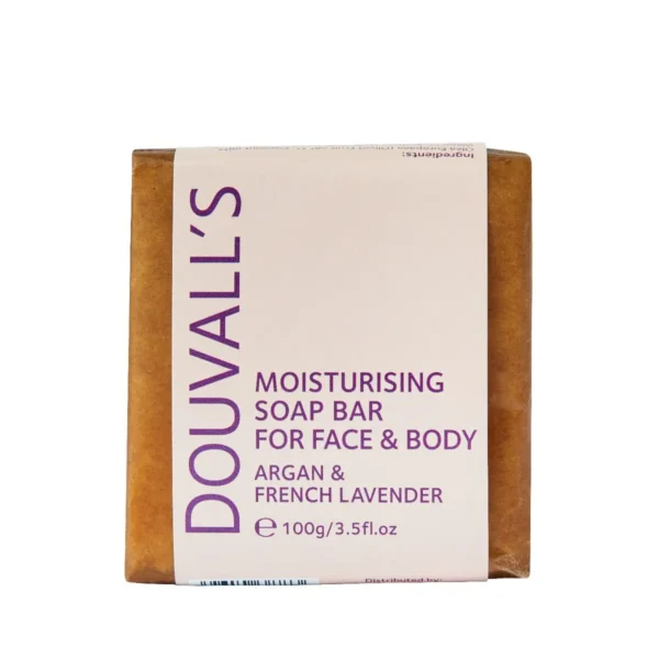 Douvall's Organic Argan & French Lavender Soap 100g - Nourishing, Ethical, and Eco-Friendly Skincare