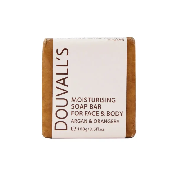 Douvall's Organic Argan & Orangery Soap 100g | Nourishing, Ethical, and Eco-Friendly