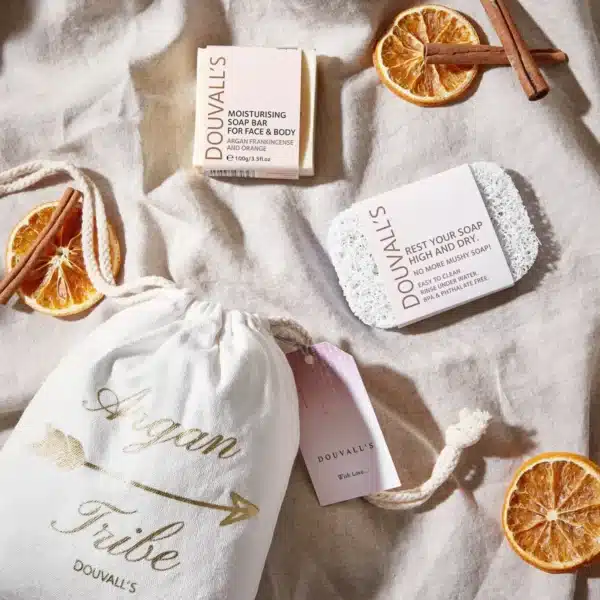 The Eco Soap Lover Set | Premium Argan Soap & Soap Saver for Long-Lasting, Hydrated Skin - Eco-Friendly Gift Set