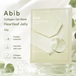 Abib Collagen Gel Mask Heartleaf Jelly 35g cooling hydration gel mask with heartleaf soothing care and collagen moisture