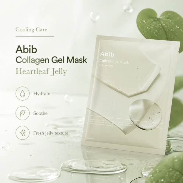 Abib Collagen Gel Mask Heartleaf Jelly 35g soothing jelly mask for hydration comfort and refreshed skin