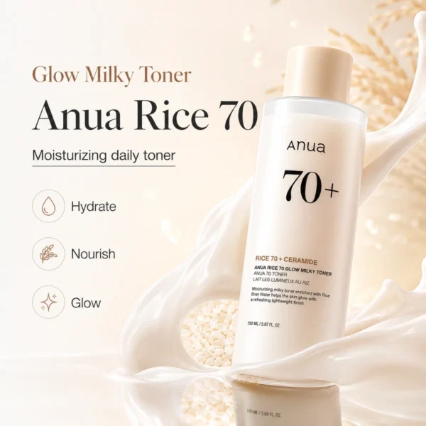 anua-rice-70-glow-milky-toner-150ml-hydrate-nourish-glow Anua Rice 70 Glow Milky Toner 150ml