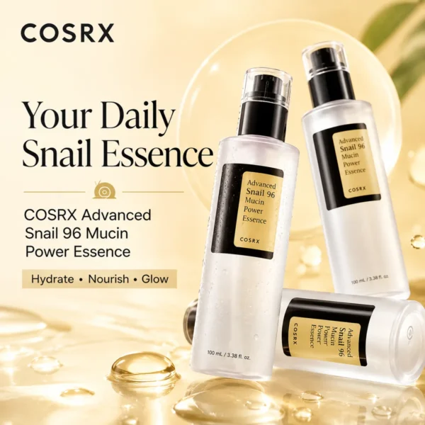 cosrx-advanced-snail-96-mucin-power-essence-100ml-barrier-support-healthy-glow COSRX Advanced Snail 96 Mucin Power Essence 100ml for barrier support healthy glow and smoother plumper looking skin