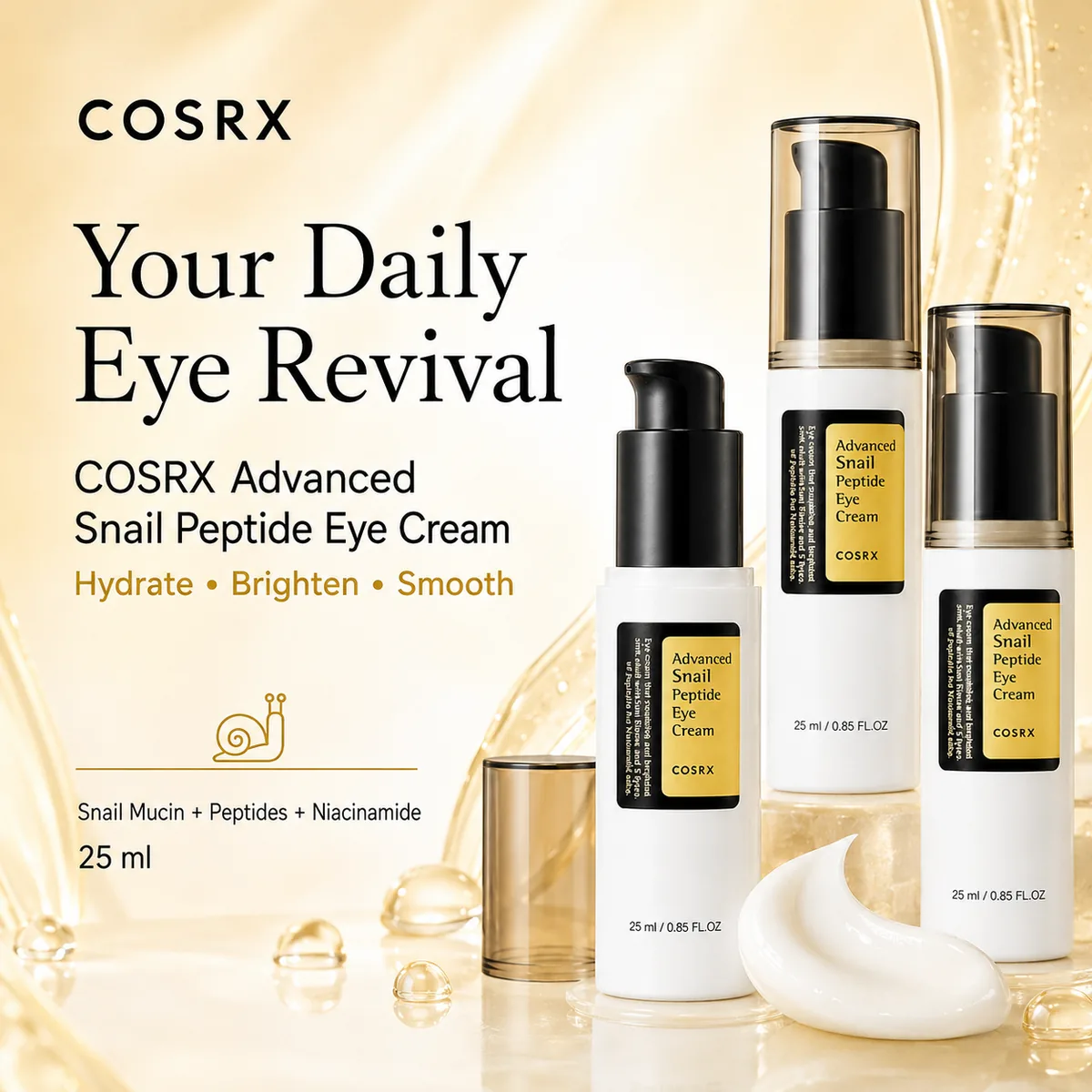 COSRX Advanced Snail Peptide Eye Cream 25ml - Image 6