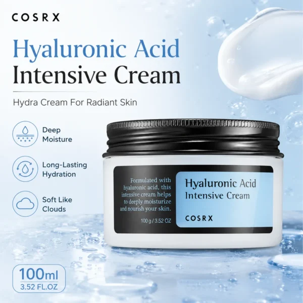 COSRX Hyaluronic Acid Intensive Cream 100ml daily moisture essential cream for hydrate soften and glow