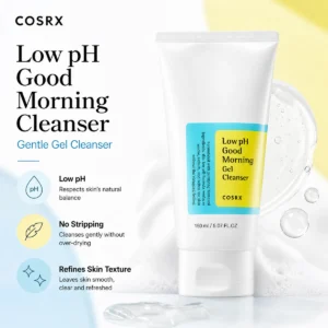 COSRX Low pH Good Morning Cleanser 150ml daily gentle gel cleanser for purifying non-stripping morning skincare