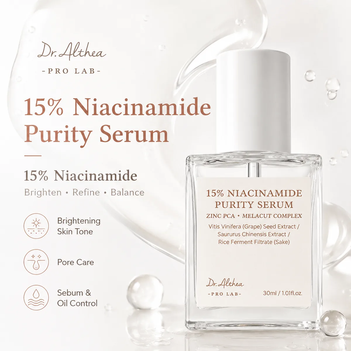 Dr Althea 15% Niacinamide Purity Serum