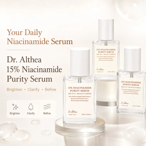Dr Althea 15 percent Niacinamide Purity Serum 30ml daily niacinamide serum to brighten clarify and refine the look of skin
