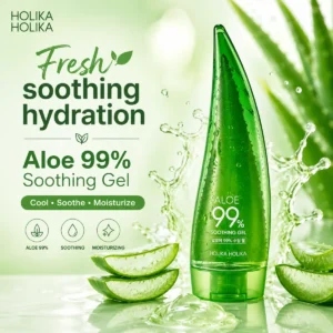 Holika Holika Aloe 99 Percent Soothing Gel 250ml fresh soothing hydration gel with aloe vera for cooling moisture care