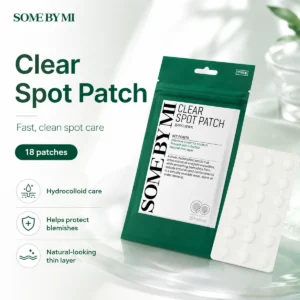 SOME BY MI Clear Spot Patch 18pcs hydrocolloid spot patches for fast clean blemish care and natural-looking thin coverage