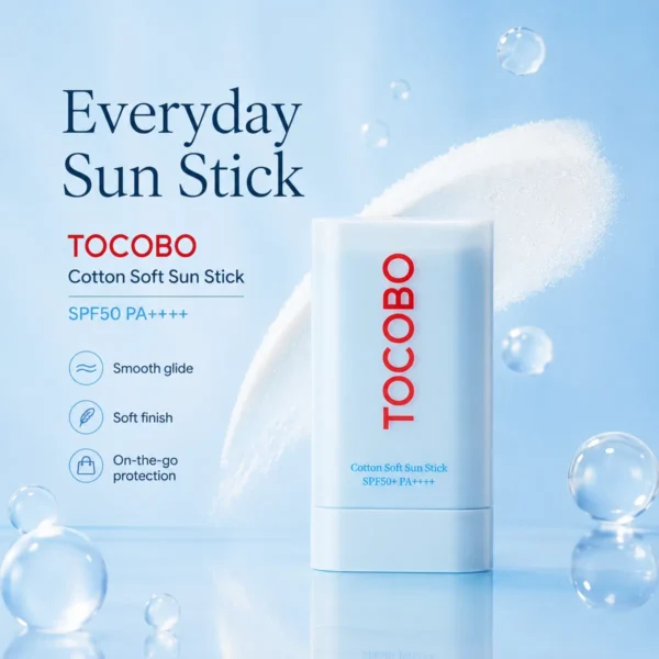 tocobo-cotton-soft-sun-stick-spf50-pa-plus-plus-plus-plus-19g-soft-finish-daily-uv-defense TOCOBO Cotton Soft Sun Stick SPF50+ PA++++ 19g