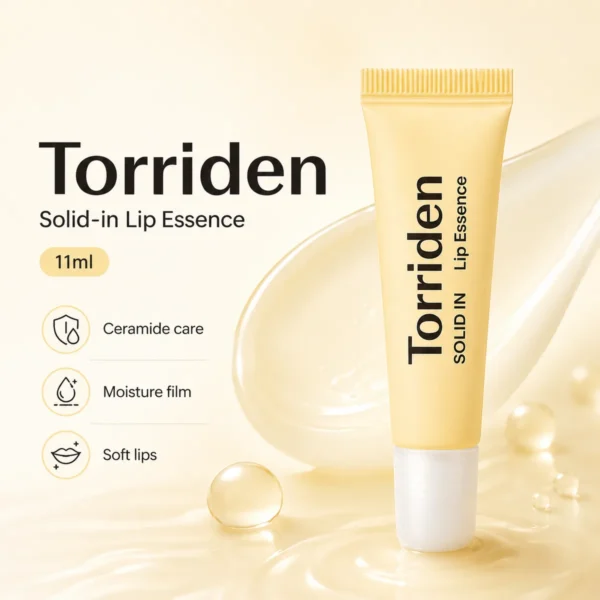 Torriden Solid-in Lip Essence 11ml ceramide lip essence that forms a moisture film for soft lips