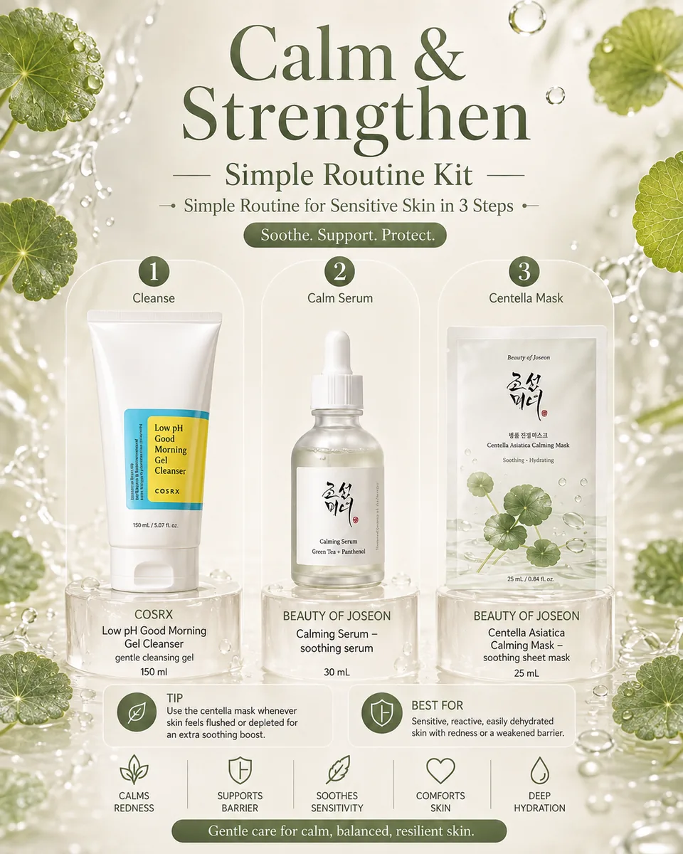 Calm and Repair Starter Kit Korean skincare bundle